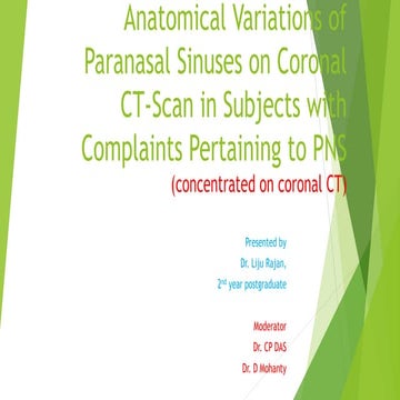 Ct pns  - Anatomical varients 