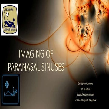 Imaging of paranasal sinuses RV