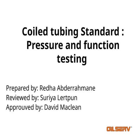 CT Pressure test procedure oil field.ppt