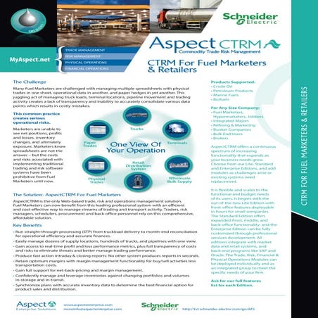 AspectCTRM For Fuel Marketers