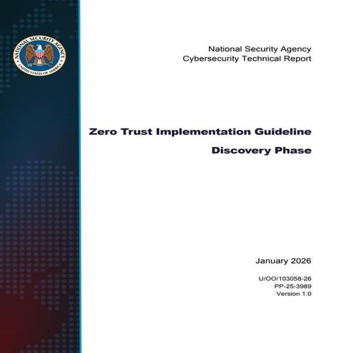 Zero Trust Implementation Guideline Discovery Phase | PDF