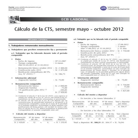 Calculo de-la-cts | PDF