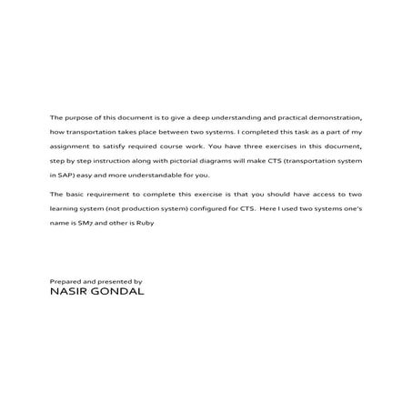 CTS - Exercise Part1