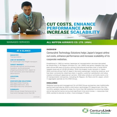CenturyLink case study feat. All Nipon Airways