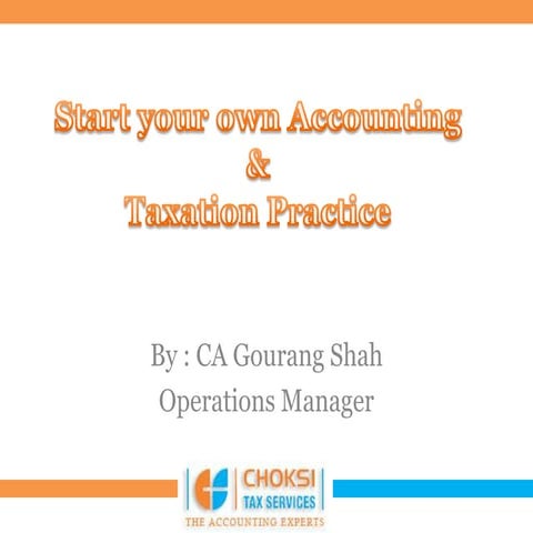 Accounting franchise Proposal