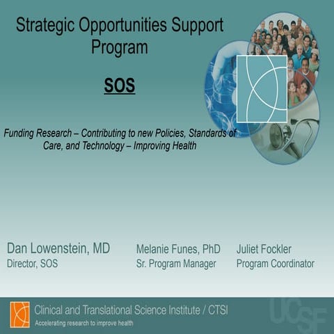 Funding for research and career development through the Strategic Opportuniti...