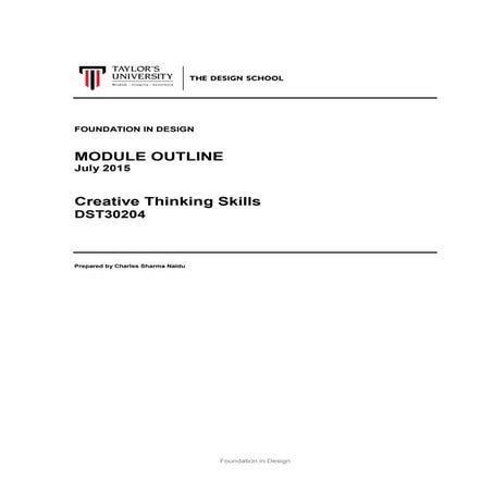 Cts module outline handout 11082015_v01 | PDF