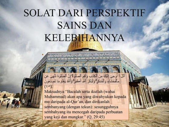 SAINS DALAM SOLAT