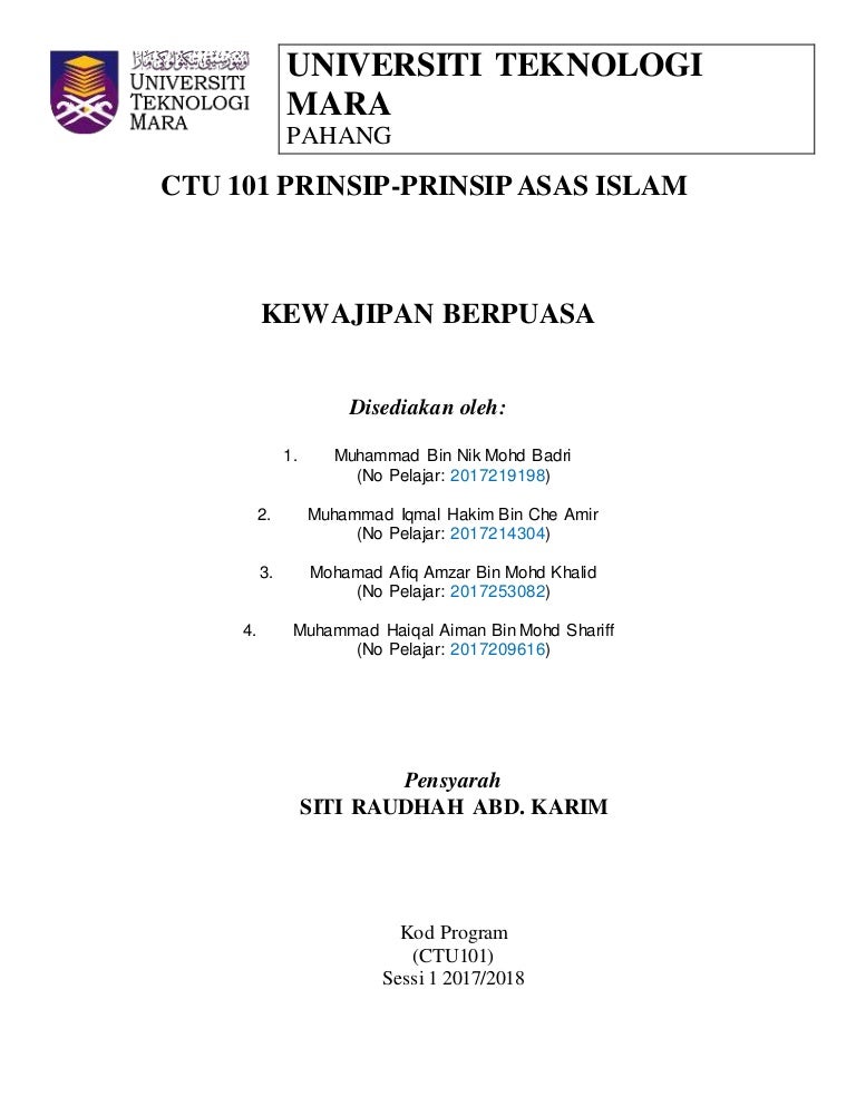 Ctu analisis ayat ( siap ):kewajipan berpuasa