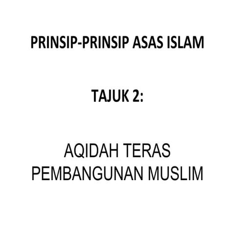UITM-(CTU) AQIDAH TERAS PEMBANGUNAN MUSLIM