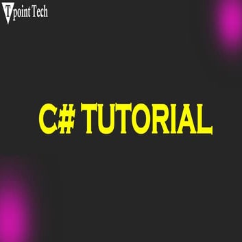 Master C#: A Complete Tutorial for Beginners.pptx