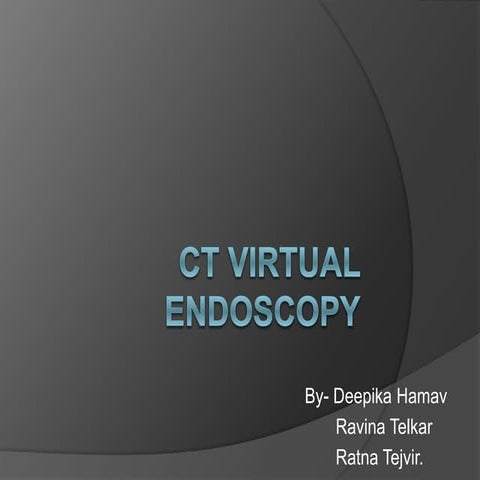 Ct virtual endoscopy 1
