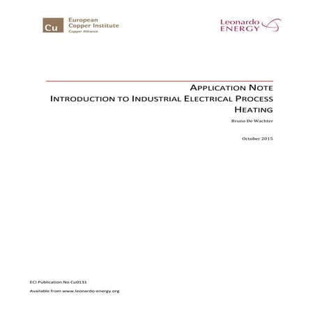 Introduction to industrial electrical process heating