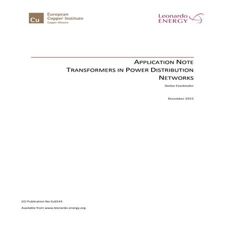 Transformers in Power Distribution Networks