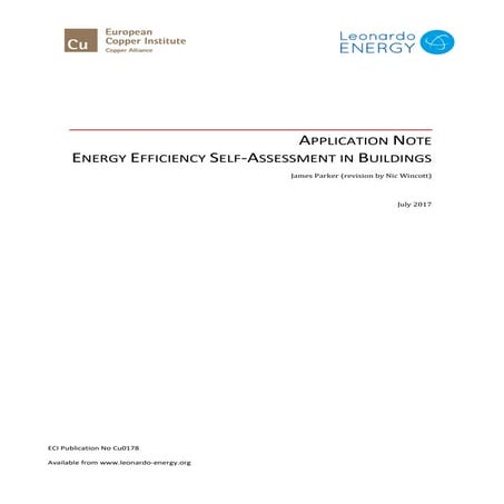 Energy efficiency self-assessment in buildings | PDF