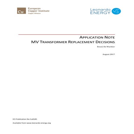 MV Transformer Replacement Decisions