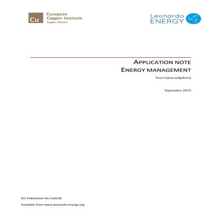 Introduction to Energy Management