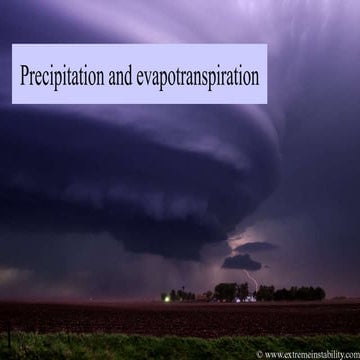 Cu07821 3  precipitation and evapotranspiration