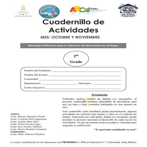 Cuadernillo 2do 3 | PDF