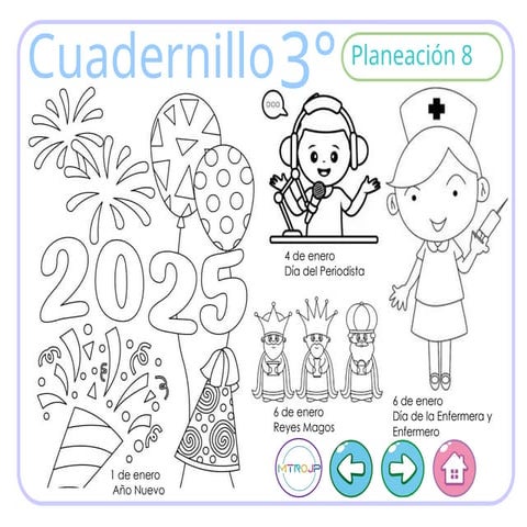 Cuadernillo 3° grado primaria actividades para inicio de 2 trimestre | PPTX