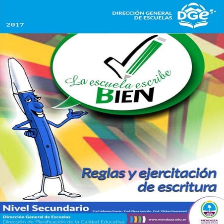 Cuadernillo de ortografía. Secundaria y CENS 2017
