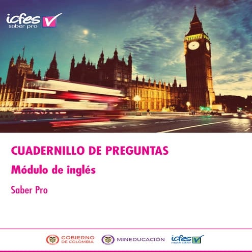 Cuadernillo de preguntas ingles saber pro
