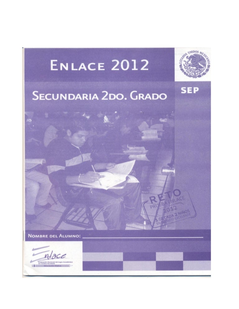 Cuadernillo enlace 2° grado Cuadernillo enlace 2° grado
