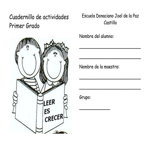 Cuadernillo de trabajo escolar para segundo grado | PDF