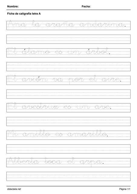 Hojas De Trabajo De Escritura A Mano Para Estudiantes De Segundo Grado