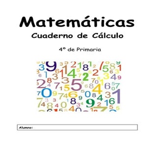 Cuaderno de cáculo 4º