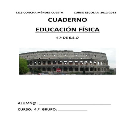 CUADERNO E.F 4.º ESO