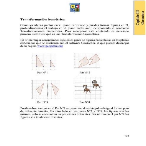 Cuaderno de ejercicios quinto año basico 2017 transformaciones geometricas