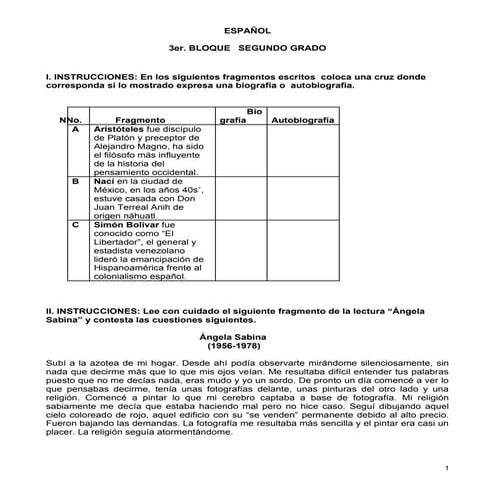 Cuaderno De  PráCticas EspañOl 2o. Bloque Iii Nat Y My