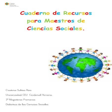 Cuaderno de recursos para maestros de ciencias sociales bueno