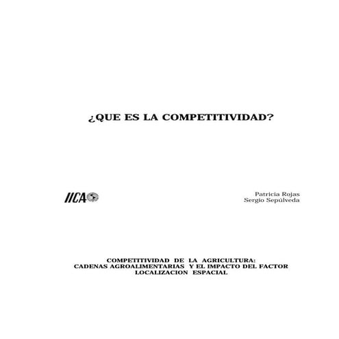Cuaderno Técnico de Competitividad