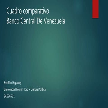 Cuadro comparativo bcv