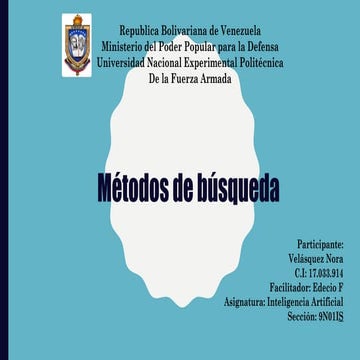 metodos de busqueda en inteligencia artificial