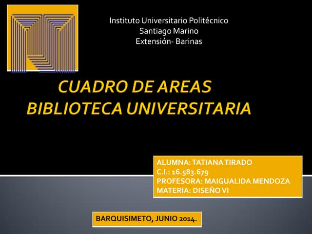 Cuadro de area biblioteca universit...