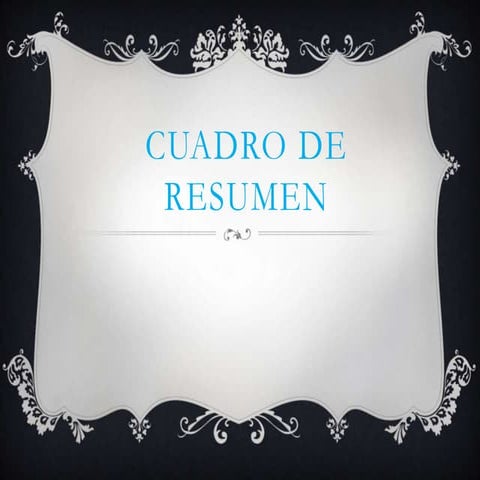 Cuadro de resumen | PPT