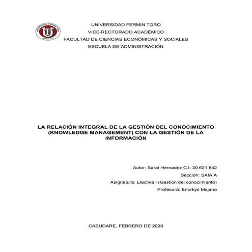 III-Equipo 5.                           La relación integral de la Gestión de...