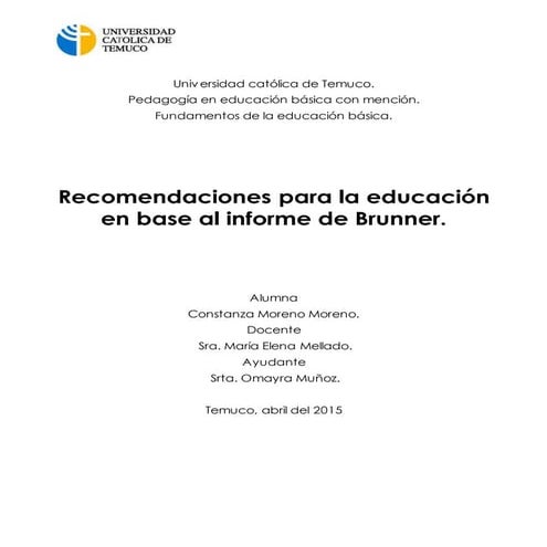 Cuadro informe de brunner