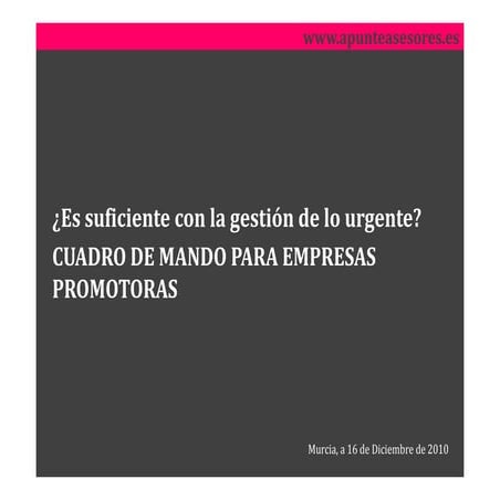Cuadro Mando Promotoras