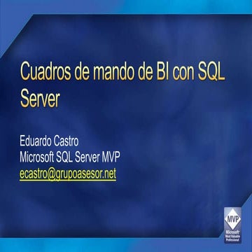 Cuadros de mando BI con SQL Server
