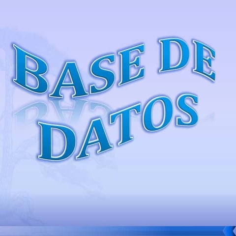 base de datos