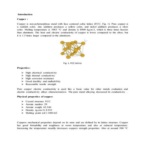 copper and copper alloys