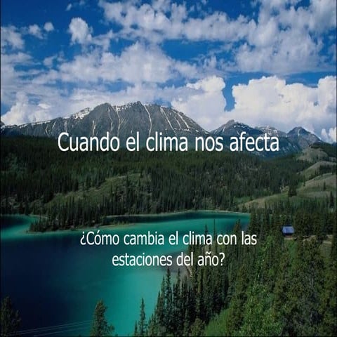 Cuando El Clima Nos Afecta