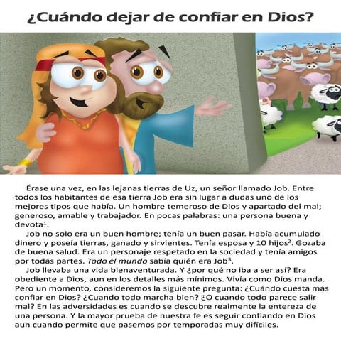 ¿Cuándo dejar de confiar en Dios?