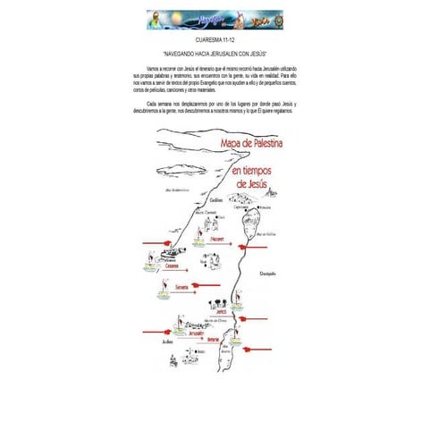 NAVEGANDO HACIA JERUSALEN CON JESUS-Primaria