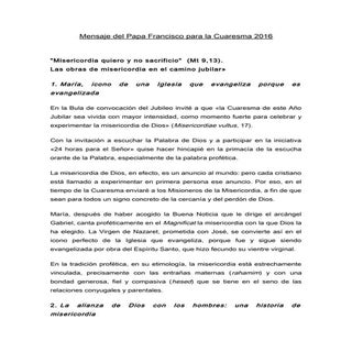 Cuaresma2016 francisco