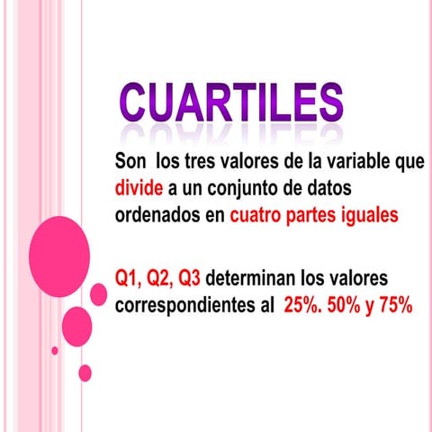 Medidas de posición, cuartiles, deciles y percentiles, ., 2014 ...